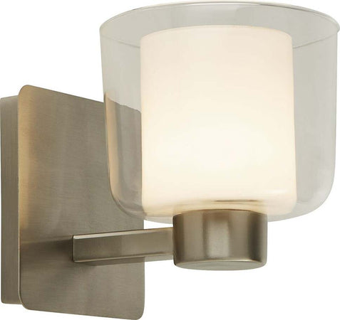 Applique-Contemporanea-Bolivia-Acciaio-Argento-Vetro-Bianco-1-Luce-G9