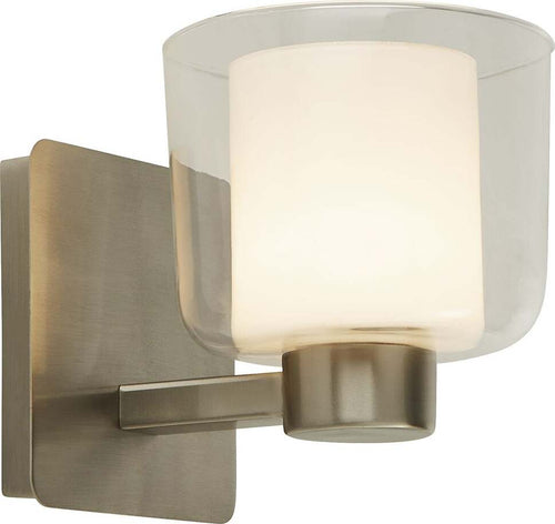 Applique-Contemporanea-Bolivia-Acciaio-Argento-Vetro-Bianco-1-Luce-G9