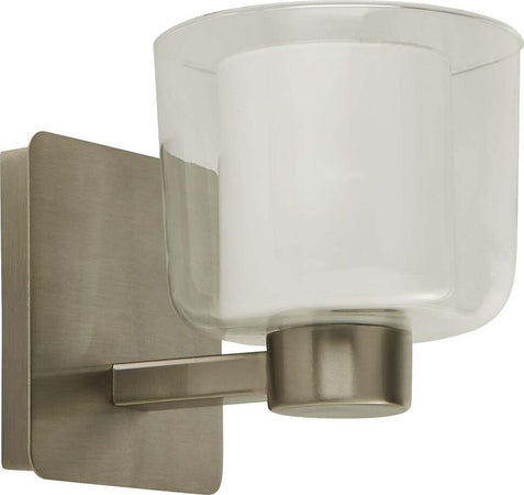Applique-Contemporanea-Bolivia-Acciaio-Argento-Vetro-Bianco-1-Luce-G9