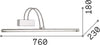 Applique-Contemporanea-Bow-Metallo-Cromo-Led-8W-Luce-Calda