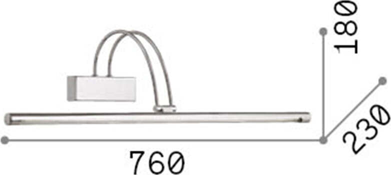 Applique-Contemporanea-Bow-Metallo-Cromo-Led-8W-Luce-Calda
