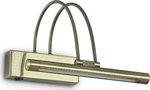 Applique-Contemporanea-Bow-Metallo-Ottone-Brunito-Led-2,5W-Luce-Calda