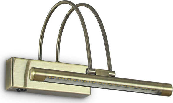 Applique-Contemporanea-Bow-Metallo-Ottone-Brunito-Led-2,5W-Luce-Calda