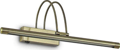 Applique-Contemporanea-Bow-Metallo-Ottone-Brunito-Led-4,5W-Luce-Calda