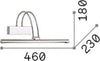Applique-Contemporanea-Bow-Metallo-Ottone-Brunito-Led-4,5W-Luce-Calda