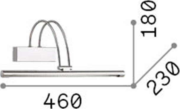 Applique-Contemporanea-Bow-Metallo-Ottone-Brunito-Led-4,5W-Luce-Calda