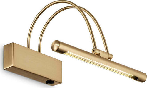 Applique-Contemporanea-Bow-Metallo-Ottone-Led-2,5W-Luce-Calda