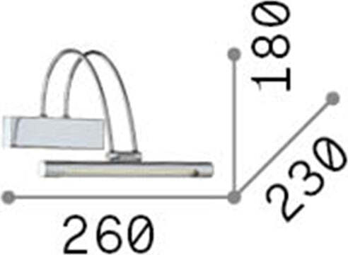 Applique-Contemporanea-Bow-Metallo-Ottone-Led-2,5W-Luce-Calda