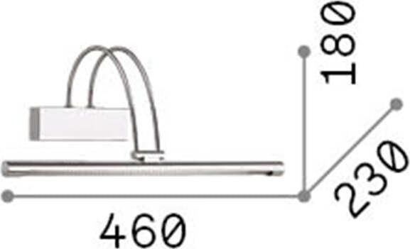 Applique-Contemporanea-Bow-Metallo-Ottone-Led-4,5W-Luce-Calda