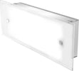 Applique-Contemporanea-Brick-Metallo-Bianco-Vetro-Satinato-2-Luci-E27-42Cm