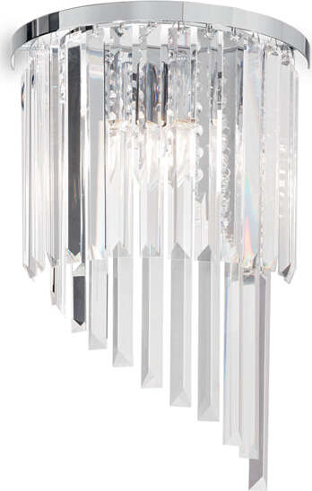 Applique-Contemporanea-Carlton-Metallo-Cristallo-Cromo-3-Luci-E14