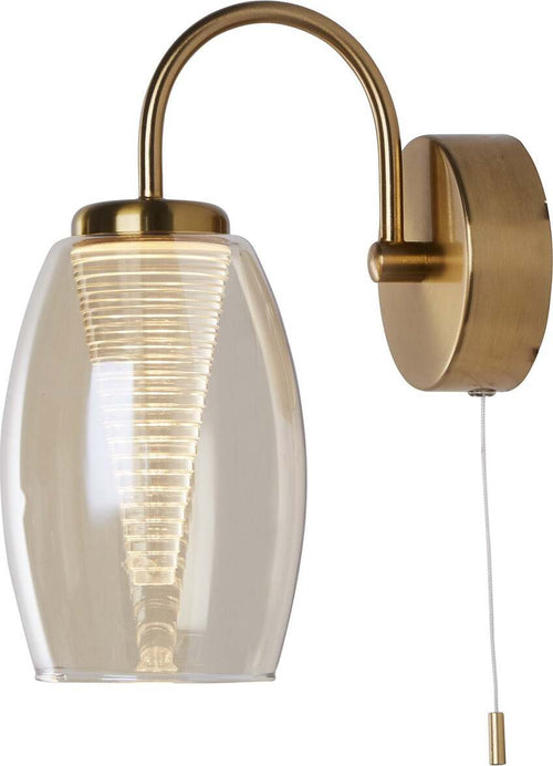 Applique-Contemporanea-Ciclon-Metallo-Bronzo-Vetro-Led-6W-3000K