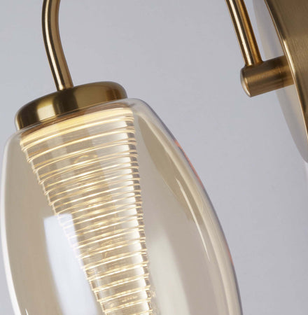 Applique-Contemporanea-Ciclon-Metallo-Bronzo-Vetro-Led-6W-3000K