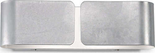 Applique-Contemporanea-Clip-Metallo-Argento-2-Luci-E27