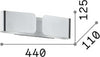 Applique-Contemporanea-Clip-Metallo-Argento-2-Luci-E27