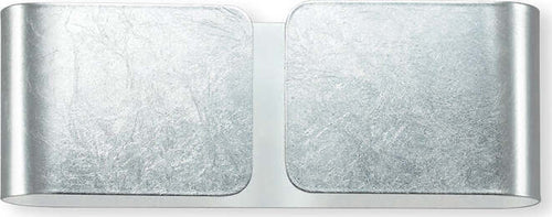 Applique-Contemporanea-Clip-Metallo-Argento-2-Luci-G9-3W-3000K-Luce-Calda