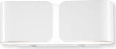 Applique-Contemporanea-Clip-Metallo-Bianco-2-Luci-G9-3W-3000K-Luce-Calda