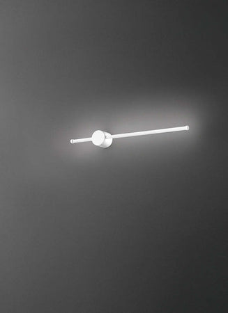 Applique-Contemporanea-Clock-Alluminio-Bianco-Led-Integrato-12W