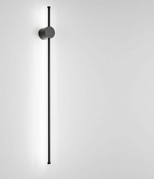 Applique-Contemporanea-Clock-Alluminio-Nero-Led-Integrato-20W