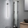 Applique-Contemporanea-Clock-Alluminio-Nero-Led-Integrato-20W