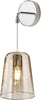 Applique-Contemporanea-Con-Cavo-Shaded-Metallo-Cromo-Vetro-Ambra-1-Luce-E27