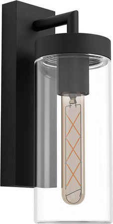 Applique-Contemporanea-Da-Esterno-Bovolone-1-Luce-Acciaio-Zincato-Nero