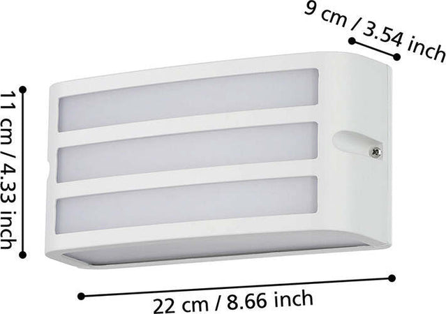 Applique-Contemporanea-Da-Esterno-Camarda-1-Luce-Alluminio-Bianco