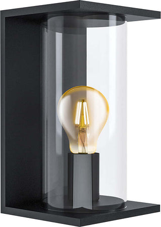 Applique-Contemporanea-Da-Esterno-Cascinetta-1-Luce-Acciaio-Zincato-Nero