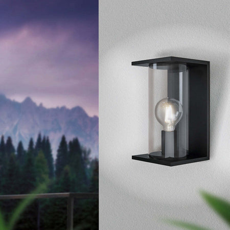 Applique-Contemporanea-Da-Esterno-Cascinetta-1-Luce-Acciaio-Zincato-Nero