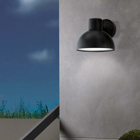 Applique-Contemporanea-Da-Esterno-Entrimo-1-Luce-Acciaio-Zincato-Nero