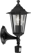 Applique-Contemporanea-Da-Esterno-Laterna-4-1-Luce-Alluminio-Fuso-Nero-Sensore