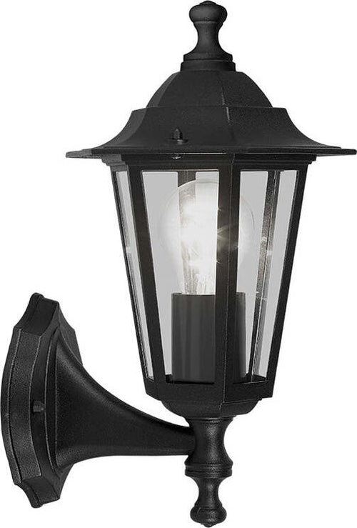 Applique-Contemporanea-Da-Esterno-Laterna-4-1-Luce-Alluminio-Fuso-Nero