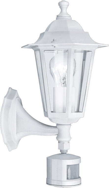 Applique-Contemporanea-Da-Esterno-Laterna-5-1-Luce-Alluminio-Fuso-Bianco-Sensore