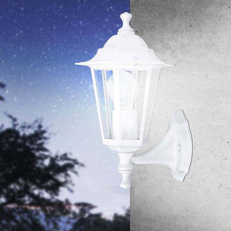 Applique-Contemporanea-Da-Esterno-Laterna-5-1-Luce-Alluminio-Fuso-Bianco