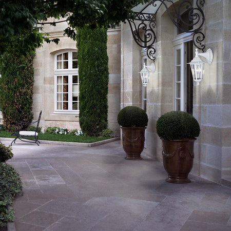 Applique-Contemporanea-Da-Esterno-Laterna-5-1-Luce-Bassa-Alluminio-Fuso-Bianco