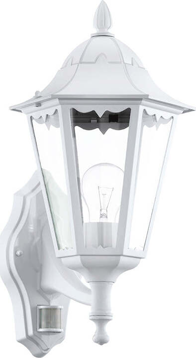 Applique-Contemporanea-Da-Esterno-Navedo-1-Luce-Alluminio-Bianco-Sensore