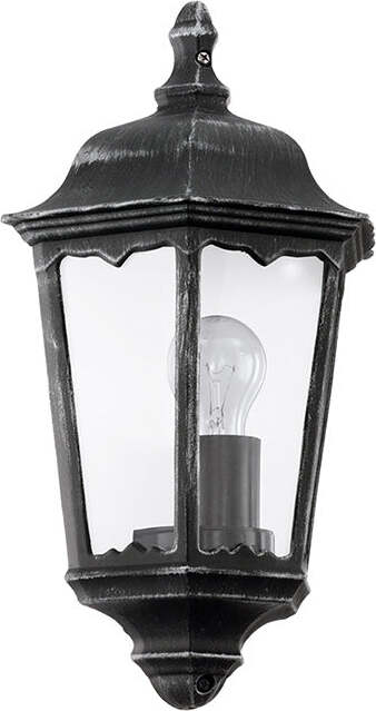 Applique-Contemporanea-Da-Esterno-Navedo-1-Luce-Alluminio-Fuso-Nero-E-Argento