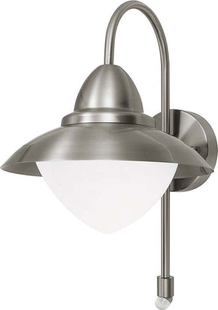 Applique-Contemporanea-Da-Esterno-Sidney-1-Luce-Acciaio-Inox-Grigio-Sensore