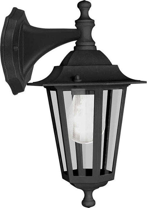 Applique-Contemporanea-Da-Esternoo-Laterna-4-1-Luce-Alluminio-Fuso-Nero