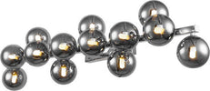 Applique-Contemporanea-Dallas-Metallo-Cromo-13-Luci-Diffusori-Fumè