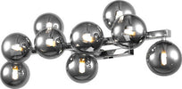 Applique-Contemporanea-Dallas-Metallo-Cromo-9-Luci-Diffusori-Fumè