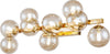 Applique-Contemporanea-Dallas-Metallo-Oro-9-Luci-Diffusori-Ambra