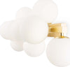 Applique-Contemporanea-Dallas-Metallo-Oro-9-Luci-Diffusori-Bianco