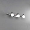 Applique-Contemporanea-Dice-Metallo-Cromo-Vetro-Trasparente-Satinato-3-Luci-G9