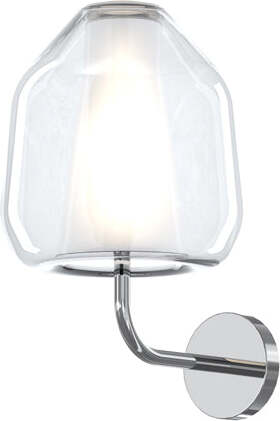 Applique-Contemporanea-Double-Skin-Beta-Metallo-Cromo-Vetro-Trasp.-1-Luce-E27