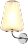 Applique-Contemporanea-Double-Skin-Gamma-Metallo-Cromo-Vetro-Ambra-1-Luce-E27