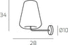 Applique-Contemporanea-Double-Skin-Gamma-Metallo-Cromo-Vetro-Ambra-1-Luce-E27