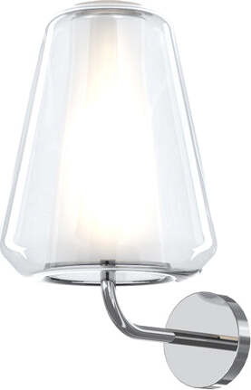 Applique-Contemporanea-Double-Skin-Gamma-Metallo-Cromo-Vetro-Trasp.-1-Luce-E27