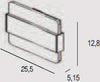 Applique-Contemporanea-Doup-Metallo-Ruggine-Led-16W