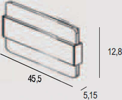 Applique-Contemporanea-Doup-Metallo-Ruggine-Led-30W